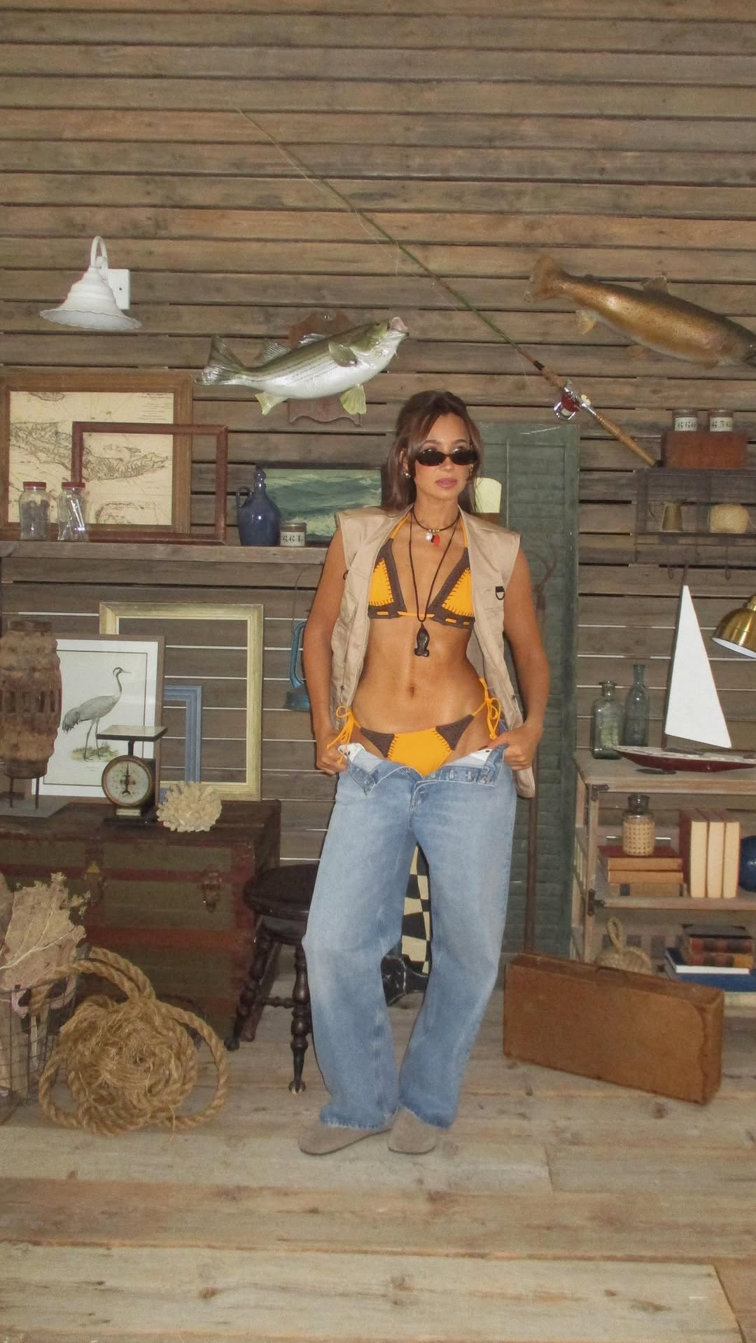 Cast your net 🎣 & go shop our new fisherman core swim! The WeWoreWhat Bait Shop just dropped  with all the fishy nautical seaside coastal vibes🐟🦀🪣 [and a brand new crochet we’ve been developing for two years]