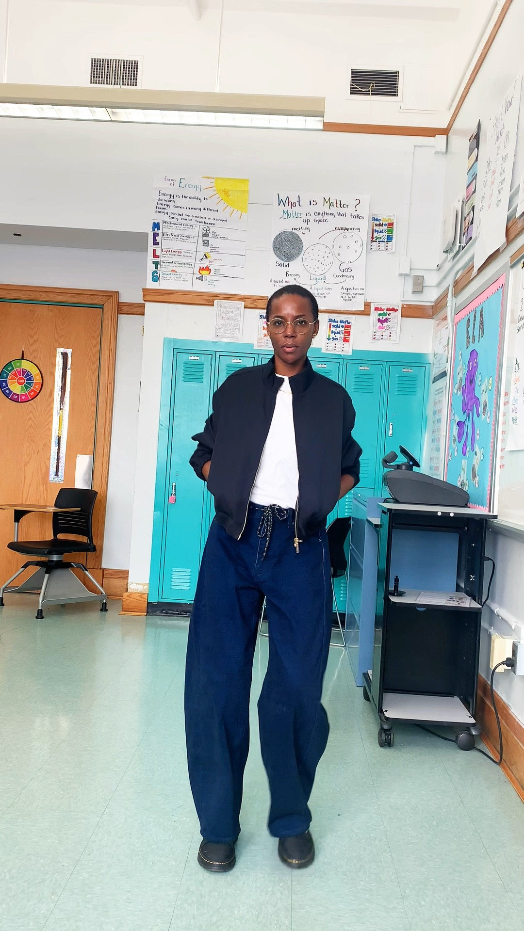 A clean every day, navy blue bomber jacket, outfit style with white tea and barrow jeans, modern comfortable, and easy to wear. The structure bomber jacket at shape while the tea keeps it, timeless and easy. Easy every day outfit comfortable but structure perfect for casual work where or we can style #LTKNavyoutfit #LTKBomberjacket #LTKBarreljeans￼

#LTKOver40 #LTKWorkwear #LTKootd