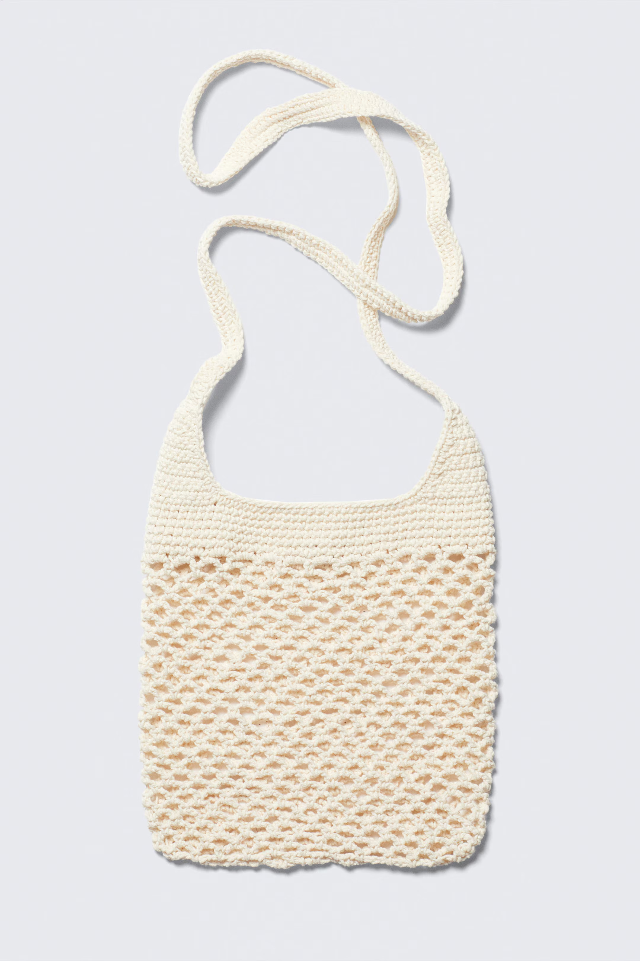 Knitted Cotton Shoulder Bag | Weekday