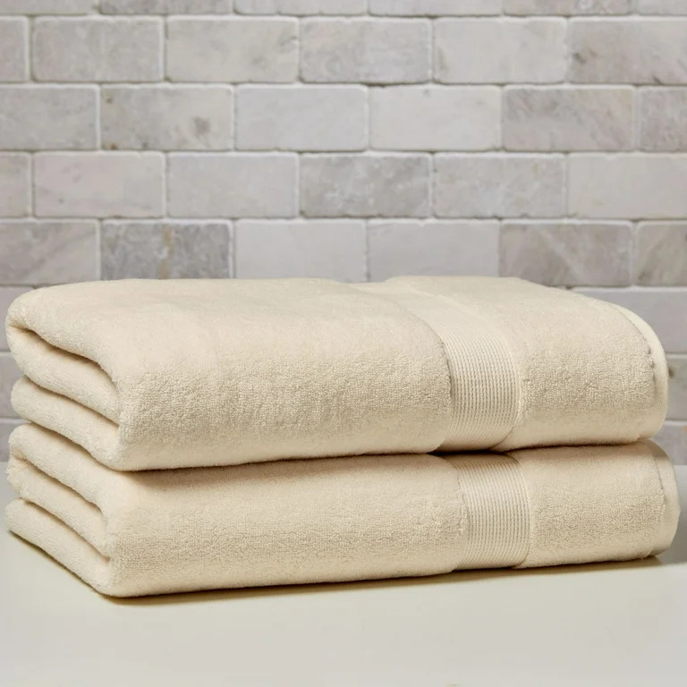 Better Homes & Gardens Signature Soft Solid 2 Piece Bath Sheet Set,Vanilla Dream | Walmart (US)