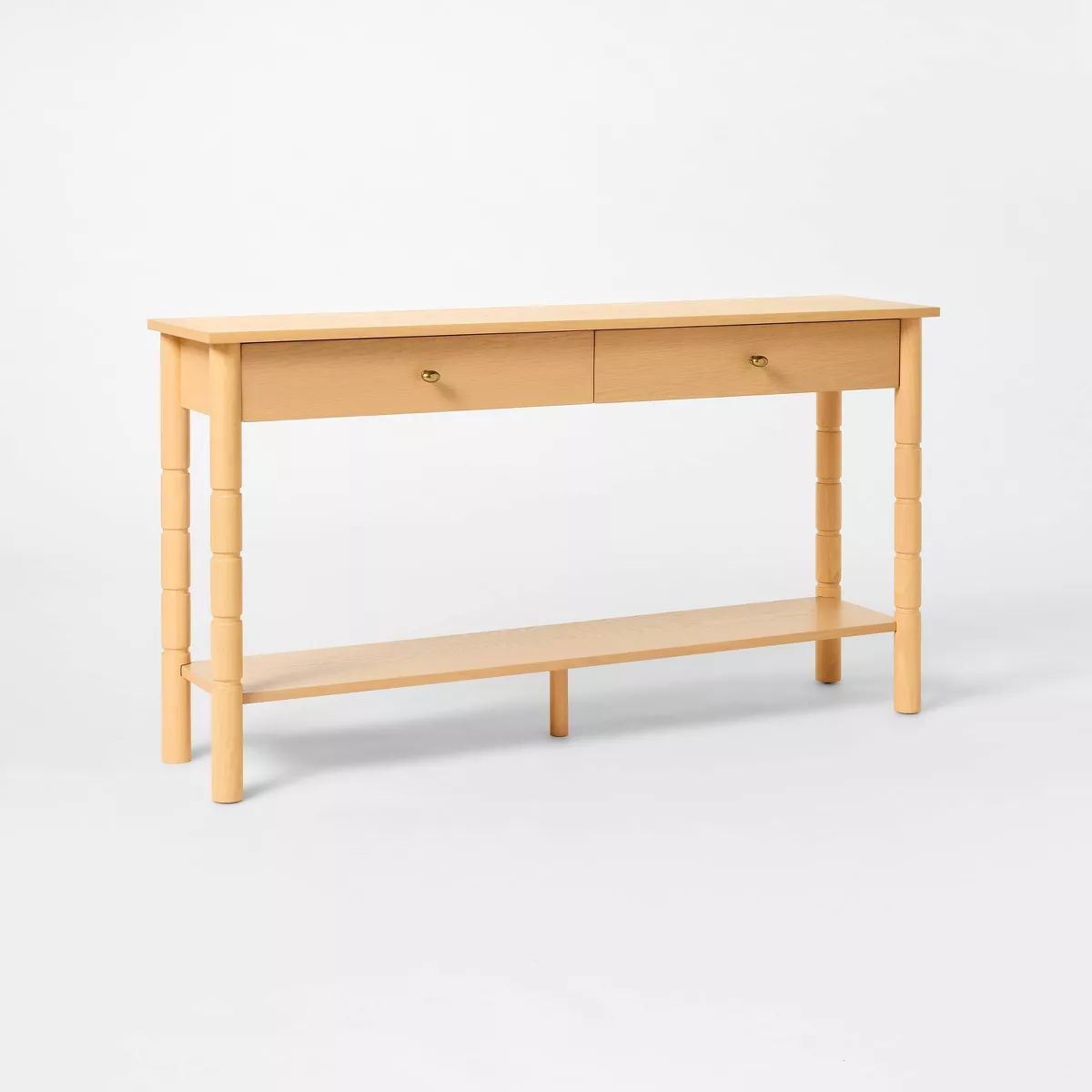 60" Modern Wooden Console Table with Drawer Brown - Threshold™ designed with Studio McGee | Target