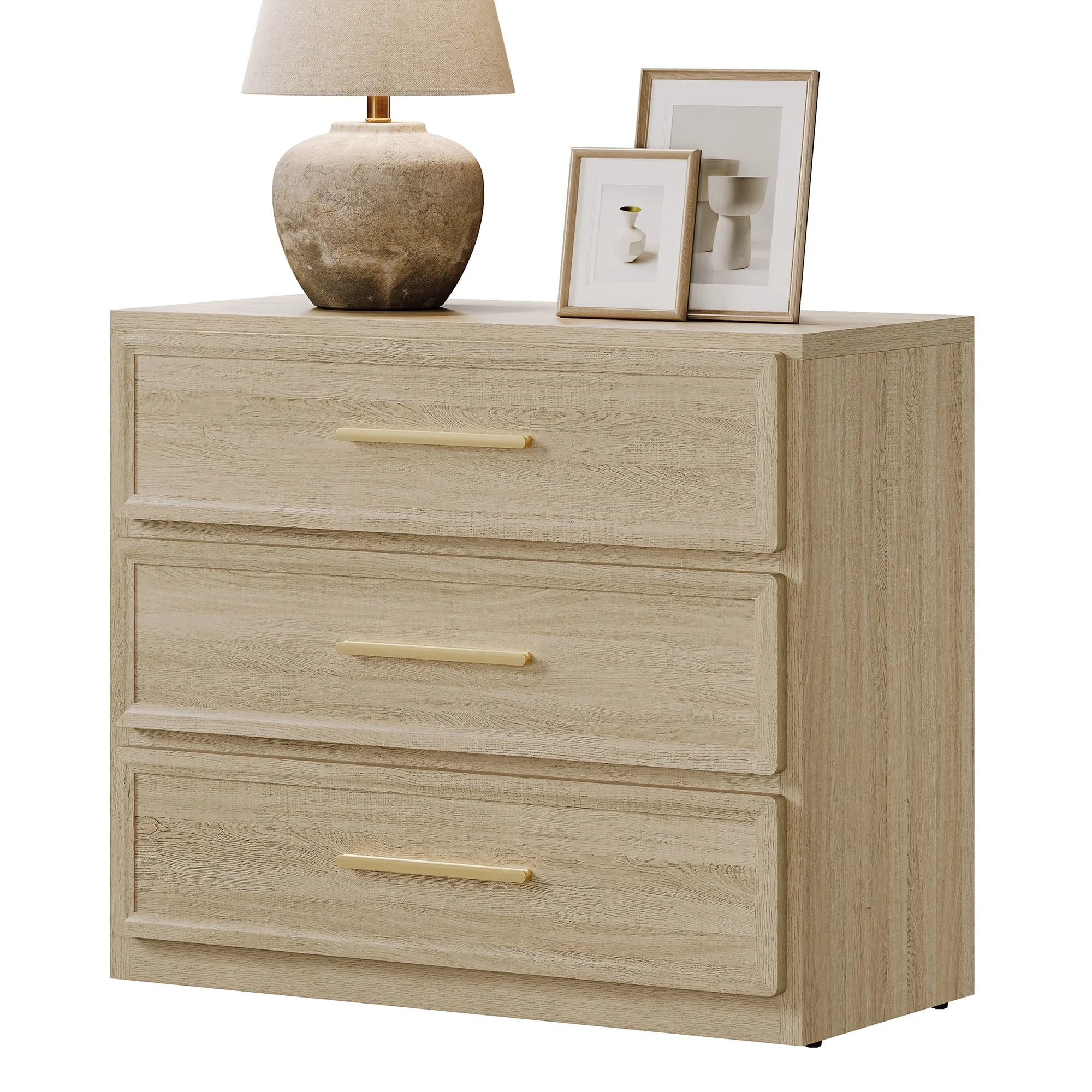 SICOTAS 31.3" W 3-Drawer Nightstand with Oversized Large Storage , Modern Night Stands Bedside Ta... | Walmart (US)