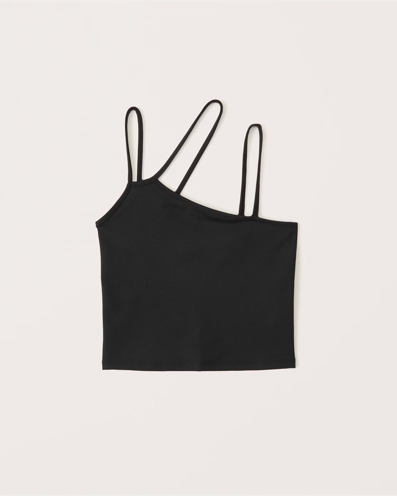 Asymmetrical Strap Seamless Fabric Tank | Abercrombie & Fitch (US)
