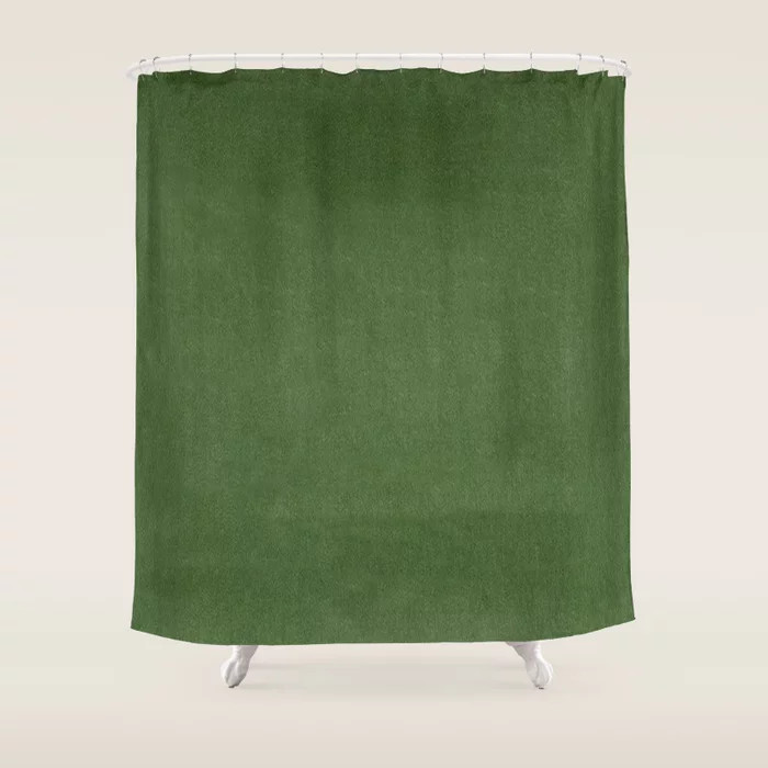Sage Green Velvet texture Shower Curtain | Society6