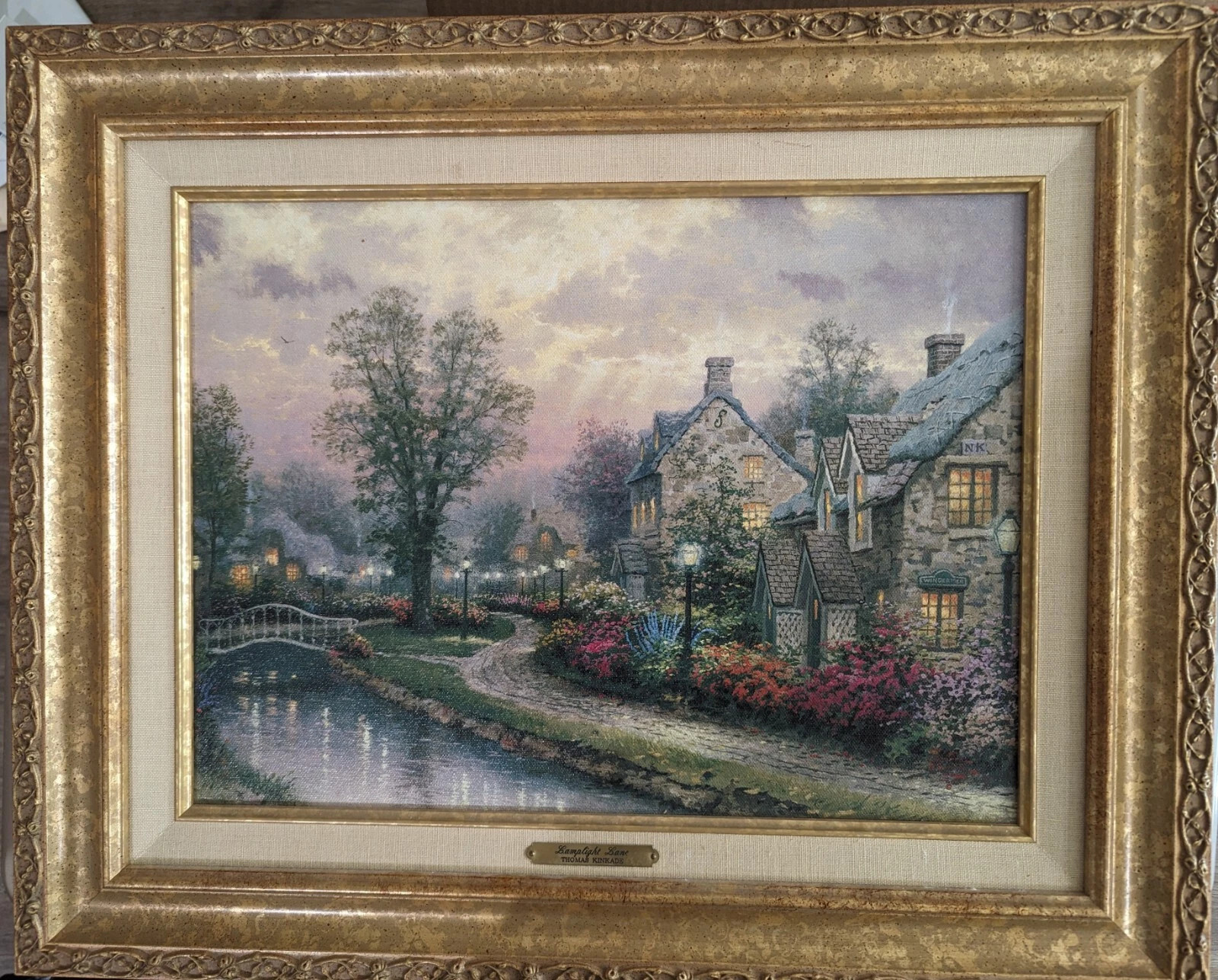 Signed Lamplight Lane By Thomas Kinkade | eBay | eBay US