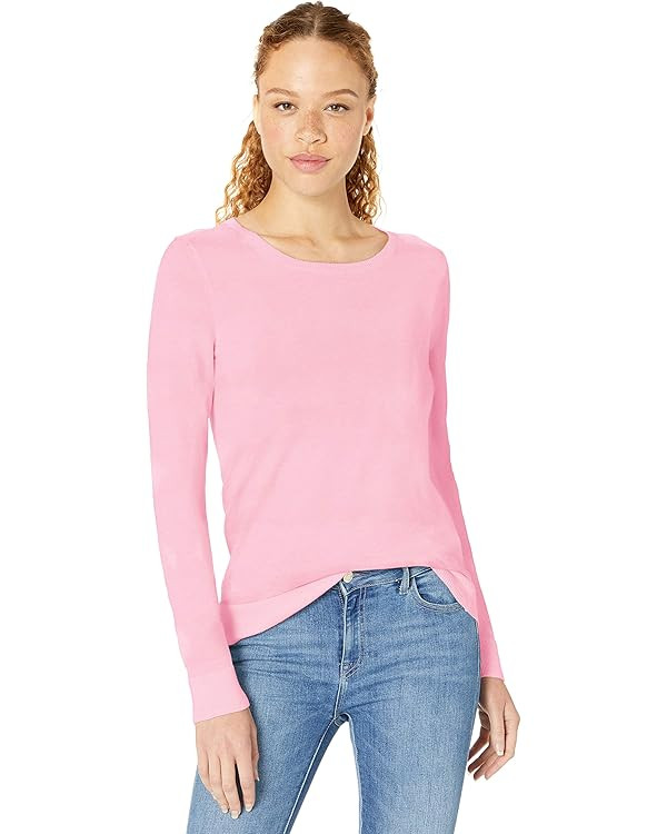 Amazon Essentials Women's Long-Sleeve Lightweight Crewneck Sweater (Available in Plus Size) | Amazon (US)