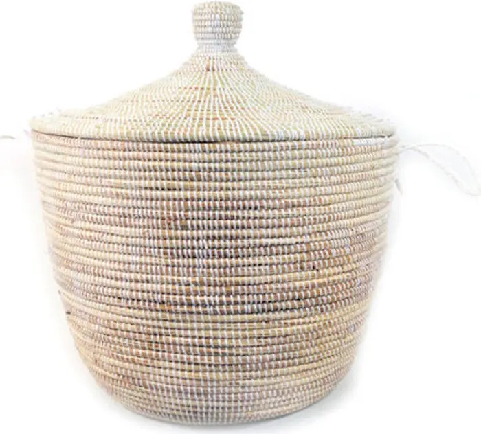 Dou Lid Storage Basket Monochrome Low Storage | Nordstrom