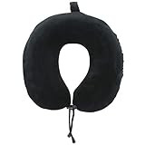 TPRC Memory Foam Travel Pillow, Black, One Size | Amazon (US)