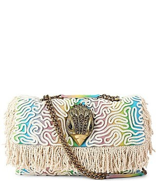 Kurt Geiger London Kurt's Cabana Rainbow Ombre Rope Tassel Macro Kensington Shoulder Bag - Multi | Dillard's