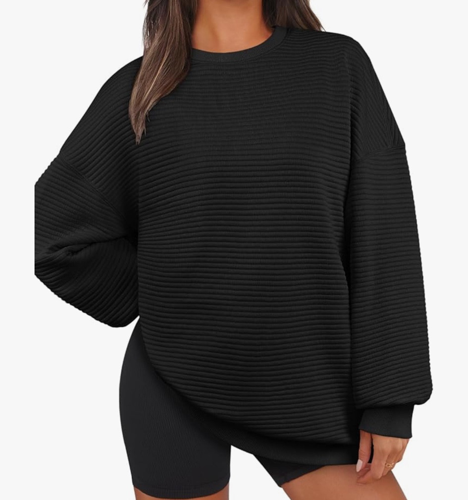 Textured Oversized Sweatshirt 

#LTKStyleTip #LTKFindsUnder50 #LTKSaleAlert