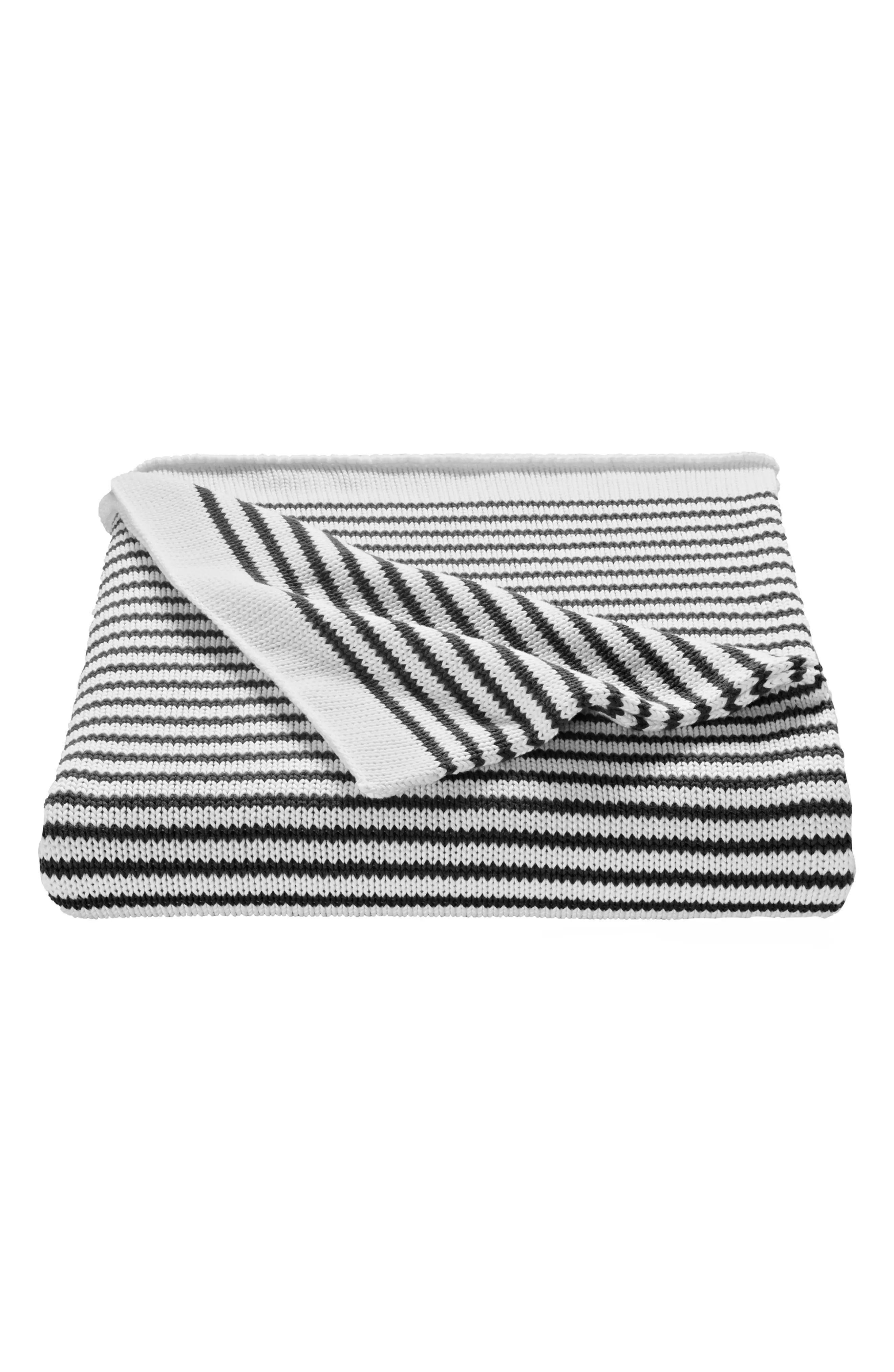 Splendid Home Decor Stripe Knit Cotton Throw | Nordstrom