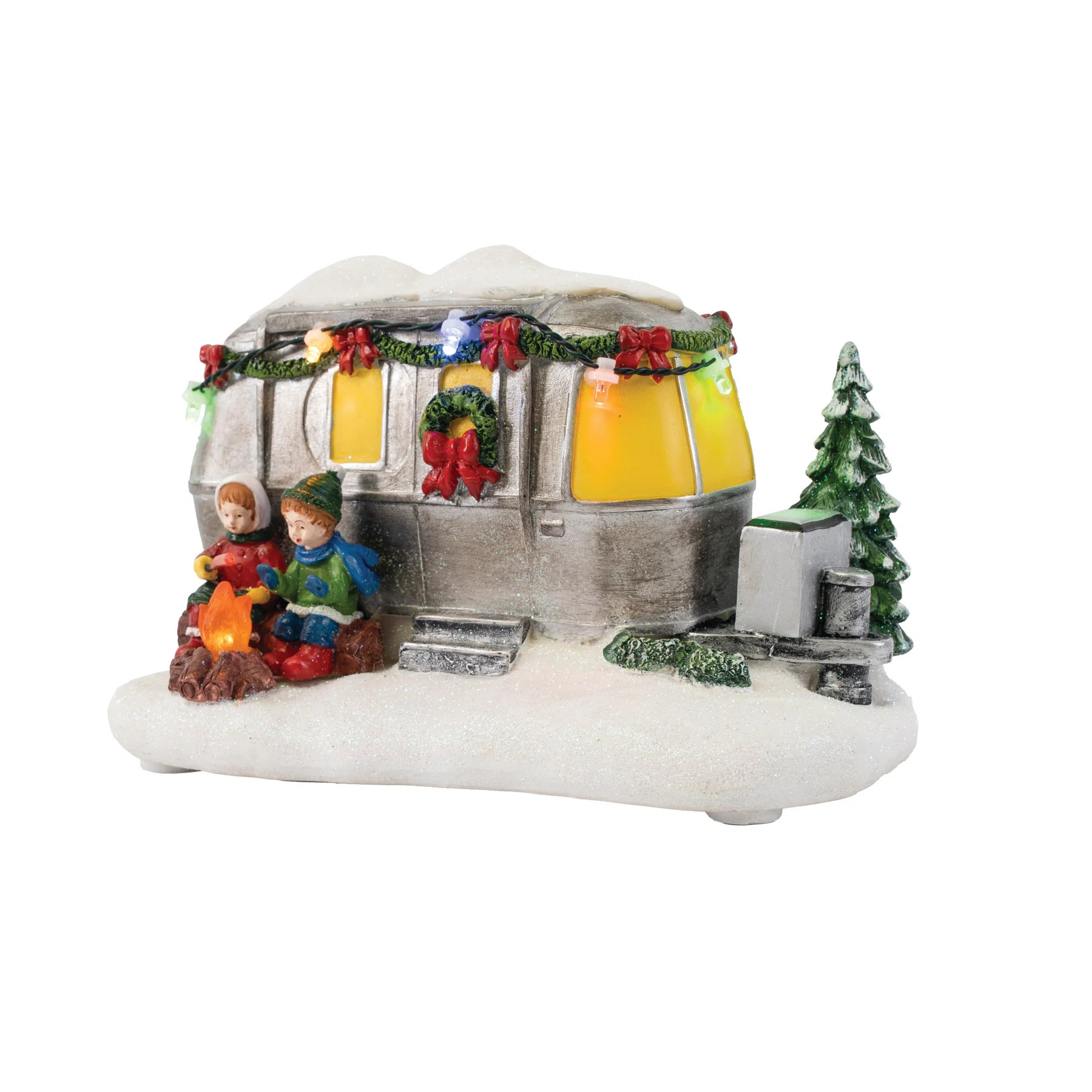 Christmas Village - Silver Camper | Wayfair North America