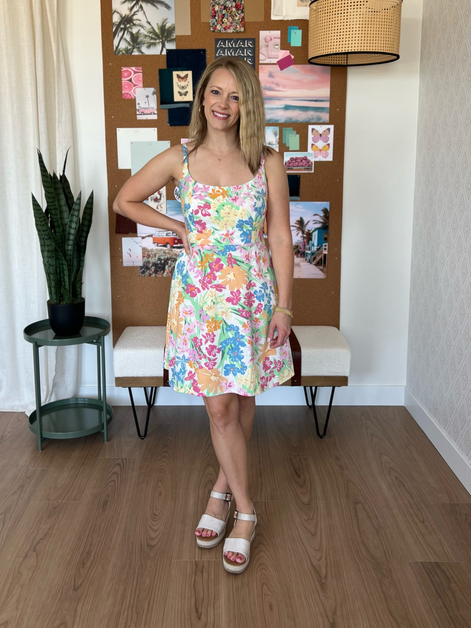 Love this fun floral linen a line dress! In an xs! 

#LTKFindsUnder50 #LTKSeasonal #LTKSaleAlert