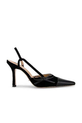 Tony Bianco Harmony Slingback in Bone & Black from Revolve.com | Revolve Clothing (Global)