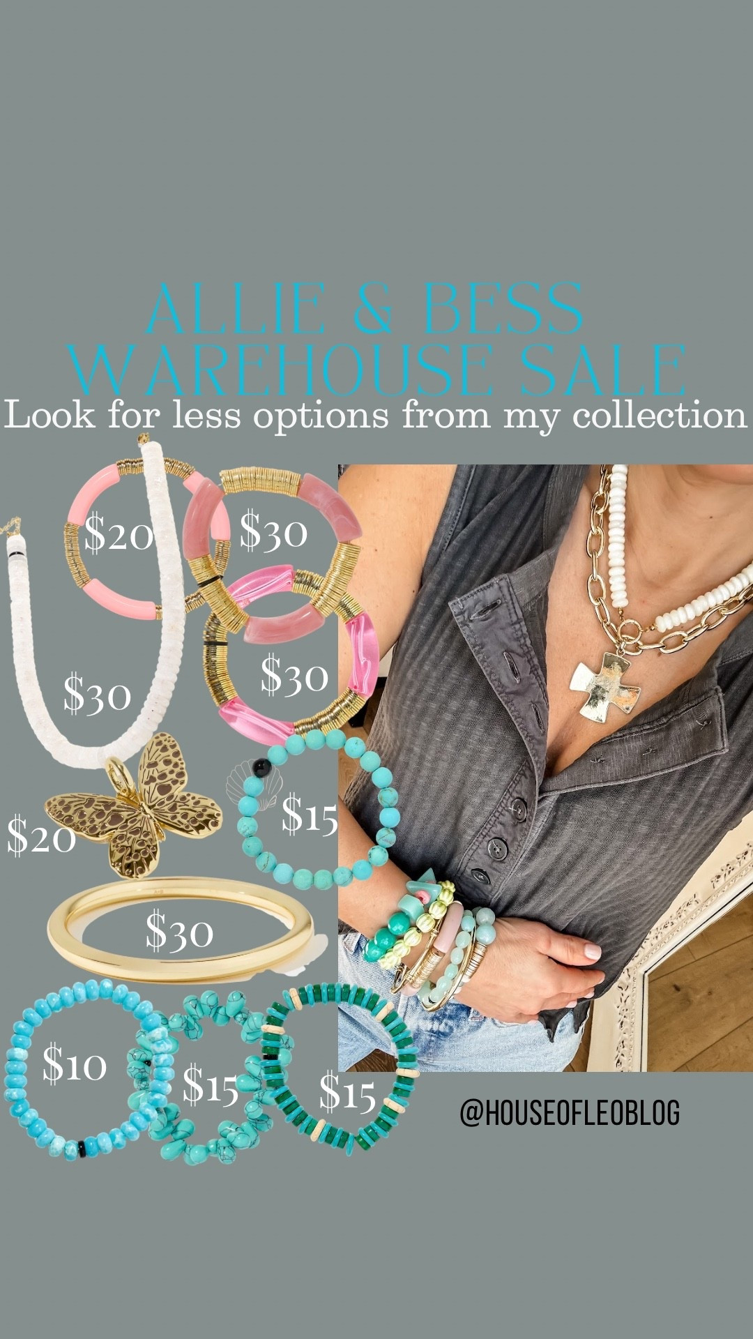 Similar look to my collection, but these pieces are all $2 to $40 in cart. I also linked my collection and you can use my code on that HOUSEOFLEO20. Beaded bracelets, bracelet stack. 

#LTKSaleAlert #LTKOver40