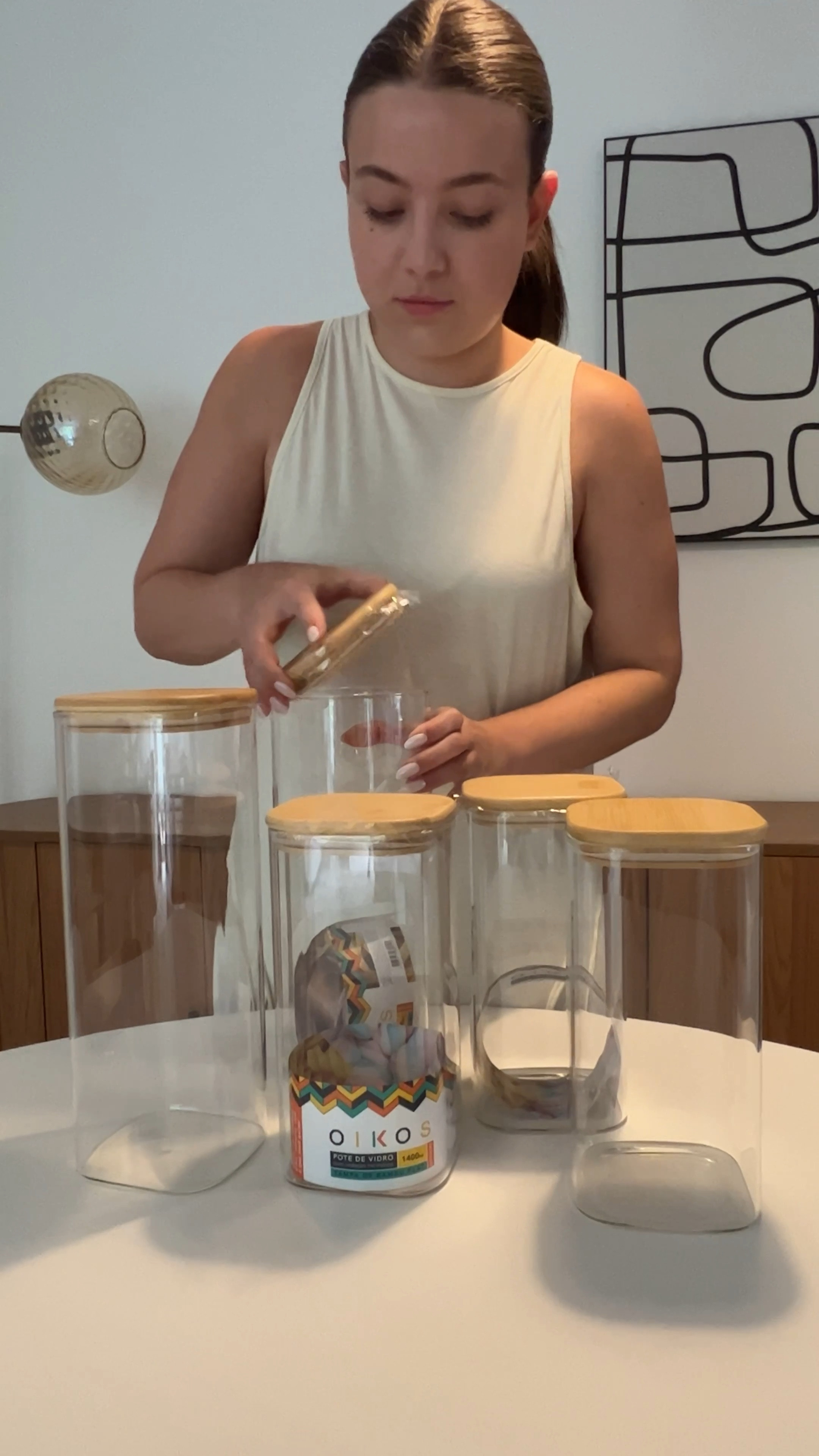 meus novos potes, 
vieram perfeitos e ficaram lindos na cozinha. 🫶🏼

#LTKhome #LTKsalealert #LTKVideo