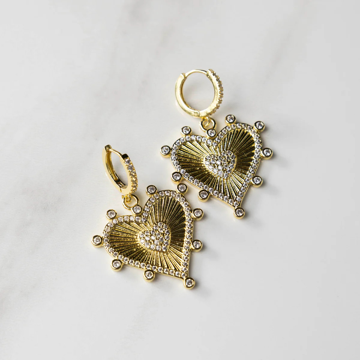 Daisy Heart Earring | Modern Locke