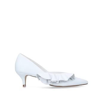 Kg Kurt Geiger Cara - White Kitten Heel Court Shoes | Kurt Geiger (Global)