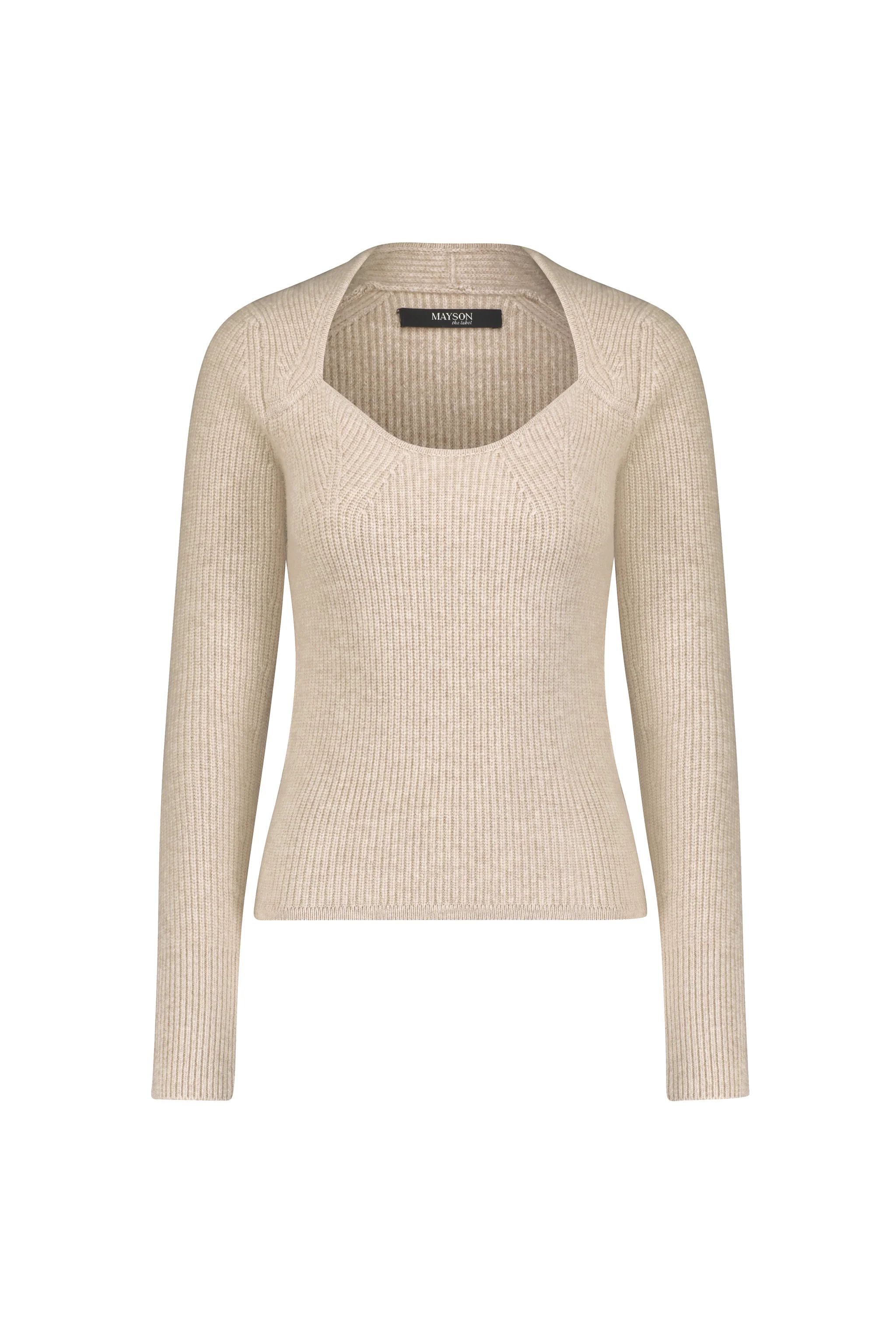 Wool Cashmere Sweetheart Sweater | MAYSON the label