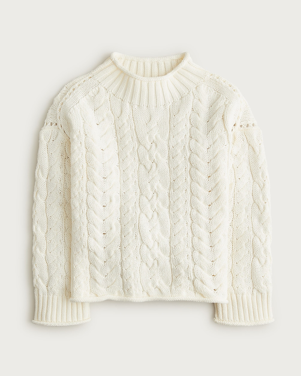 2025 Rollneck™ cable-knit sweater | J. Crew US