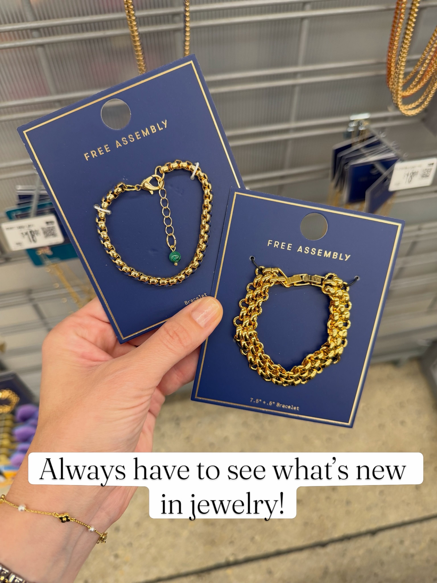New jewelry at Walmart, it’s spendy for Walmart but seems like better quality #walmartfashion