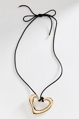 Corded Heart Pendant Necklace | Anthropologie (US)