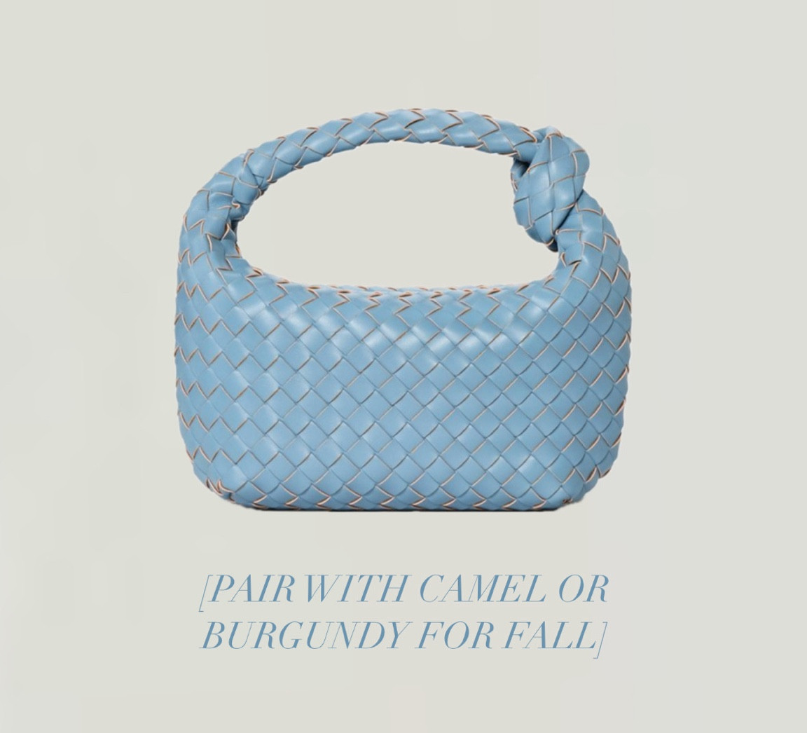 Fall trend alert, French blue with camel and burgundy. 

#LTKFindsUnder50 #LTKItBag #LTKSeasonal