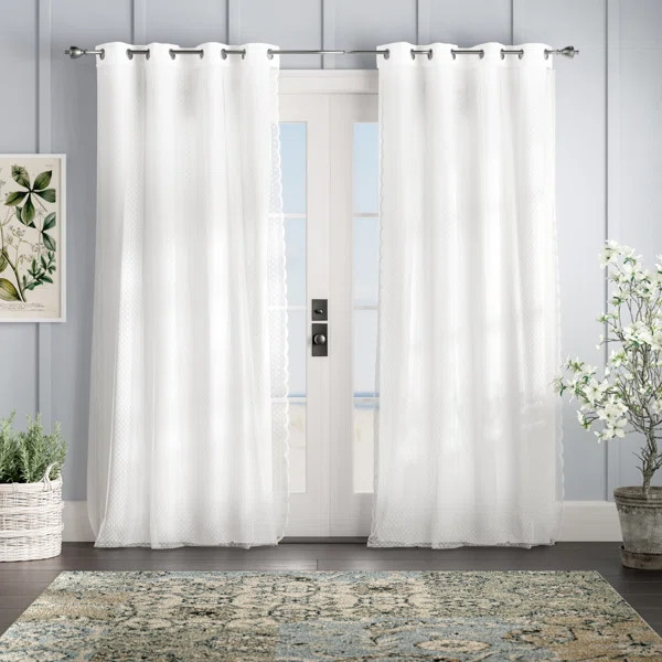 Holland Solid Color Room Darkening Thermal Grommet Curtain Panels (Set of 2) | Wayfair North America