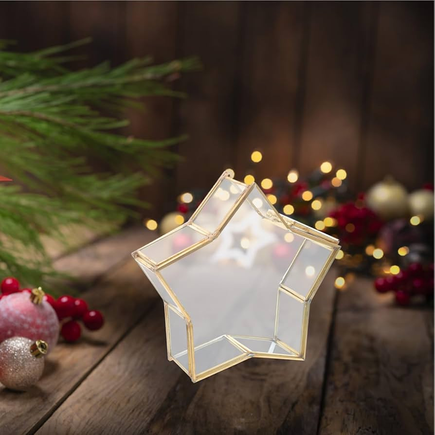 jojofuny Glass Star Jar Wishing Bottle Five- pointed Star Message Bottles Keepsake Bottle Coin Ba... | Amazon (US)