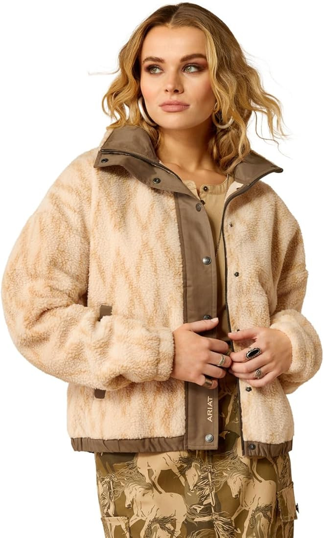 ARIAT Women Sherpa Blocked Jacket | Amazon (US)