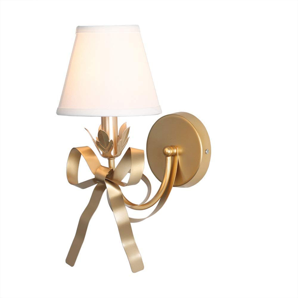 SkyTalent Bedside Wall Mount Light, Modern Wall Sconce Lights Fabric Shade Creative Bow Wall Lamp... | Amazon (US)