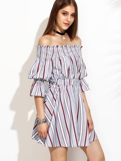Multicolor Ruffle manica Dress grembiule | SHEIN