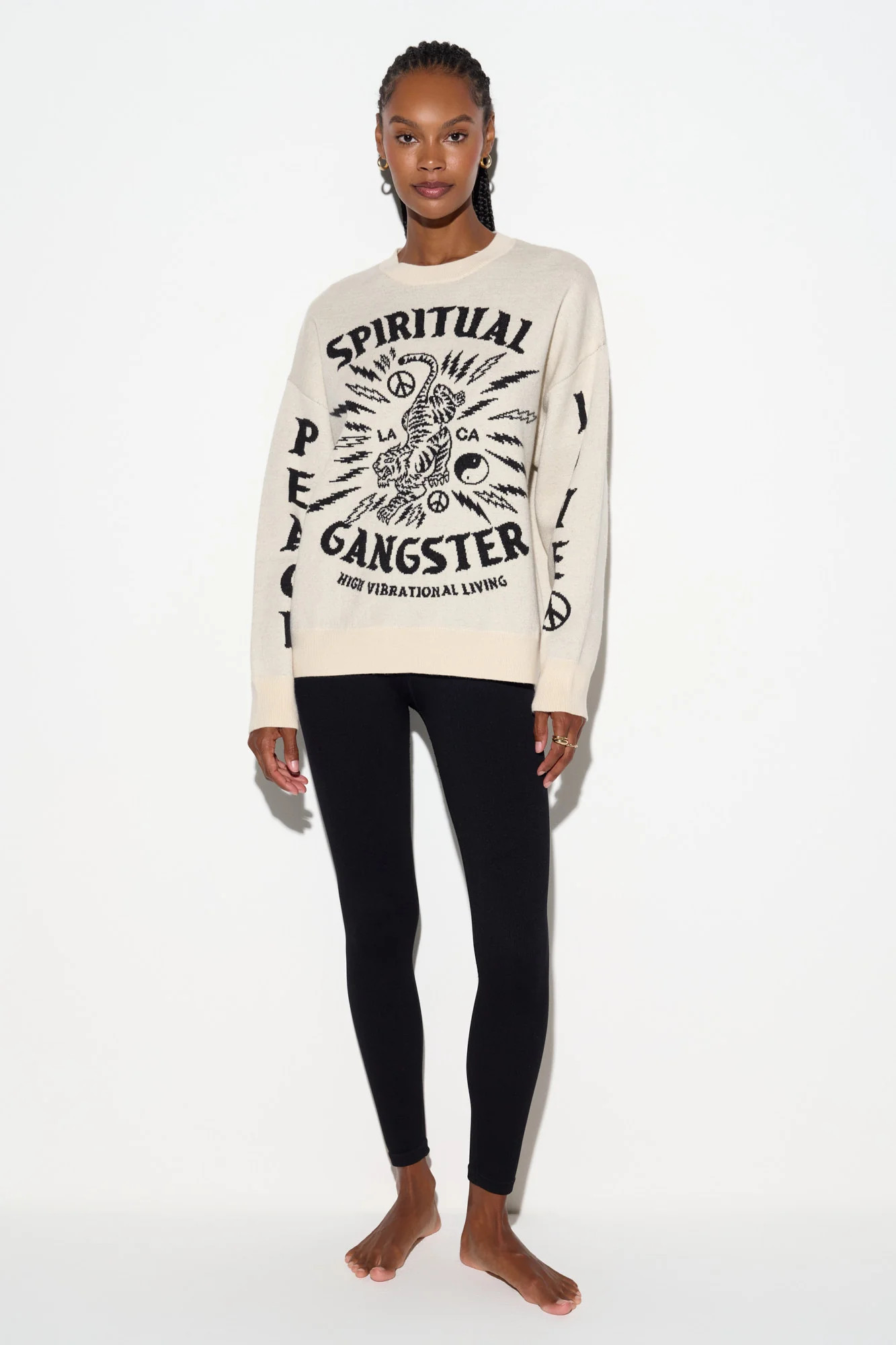 El Tigre Claire Sweater | Spiritual Gangster | Spiritual Gangster