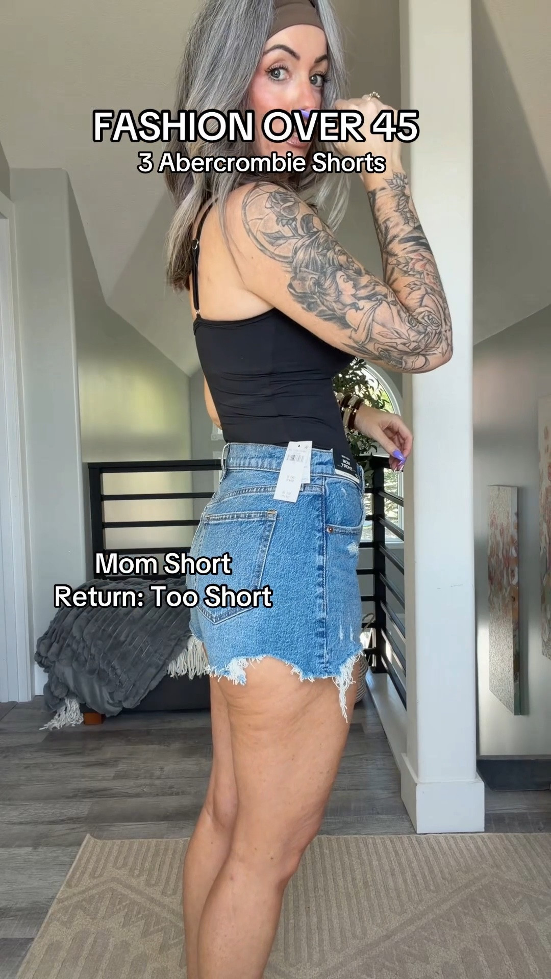 There @abercrombie shorts! I only kept the high rise loose pair the other two are too short for my preference! Size 27 in all.

#LTKOver40 #LTKSeasonal #LTKootd