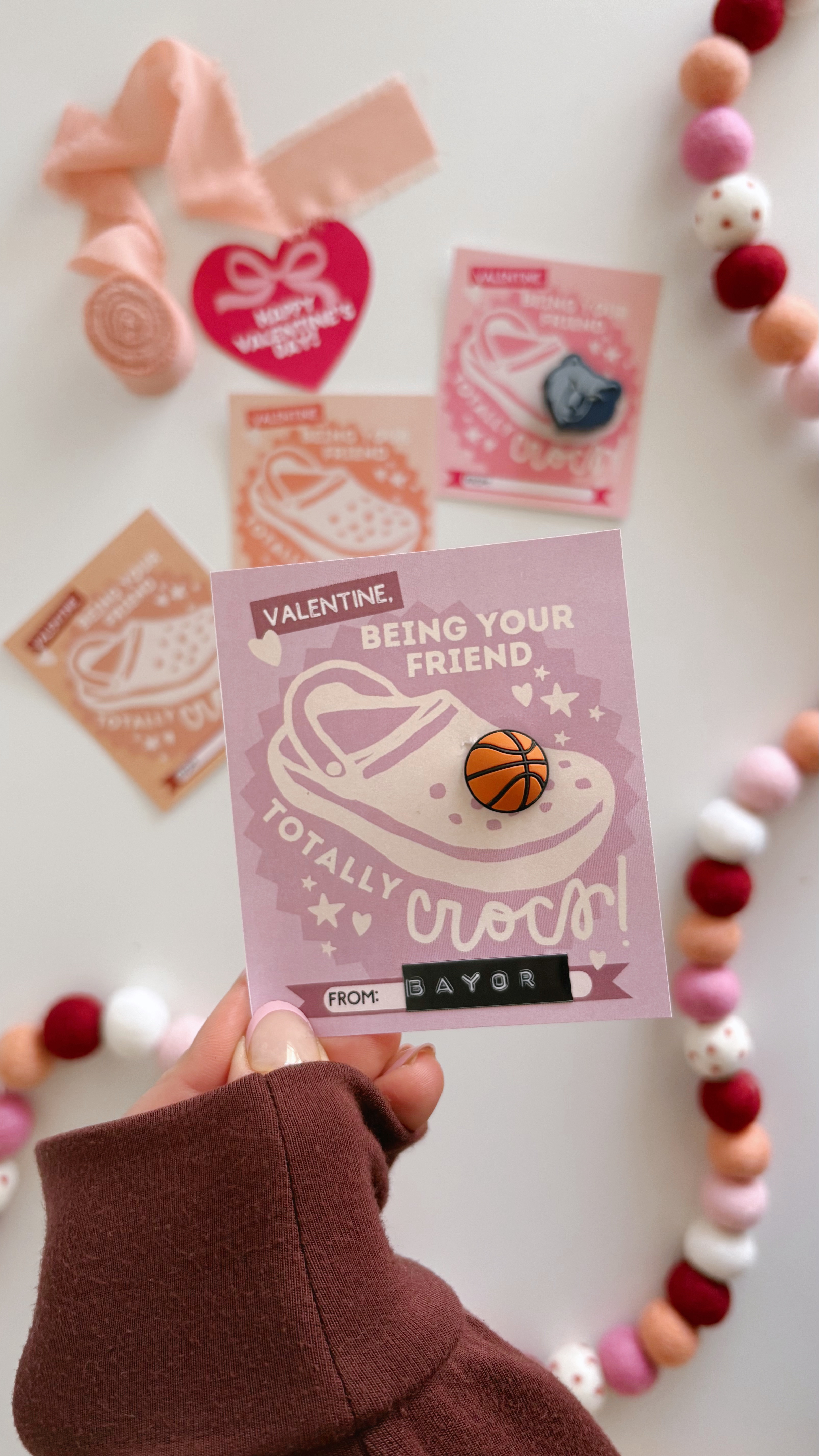 Valentine, being your friend totally CROCS! These little Valentines are perfect for all those croc lovers! A non candy win!

#LTKSeasonal #LTKParties #LTKKids