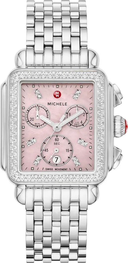 Deco Diamond Bracelet Watch, 33mm | Nordstrom