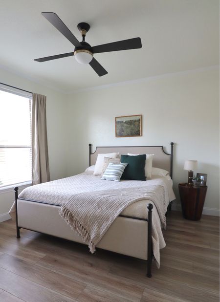 Quick little guest bed upgrade updates! Artwork and ceiling fan 🖼️ 

Home decor, home design, renovation  

#LTKunder100 #LTKhome