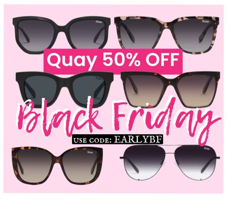 My favorite time of the year!!!! Quay Black Friday... use code EARLYBF 🕶️

#LTKGiftGuide #LTKCyberWeek #LTKHoliday