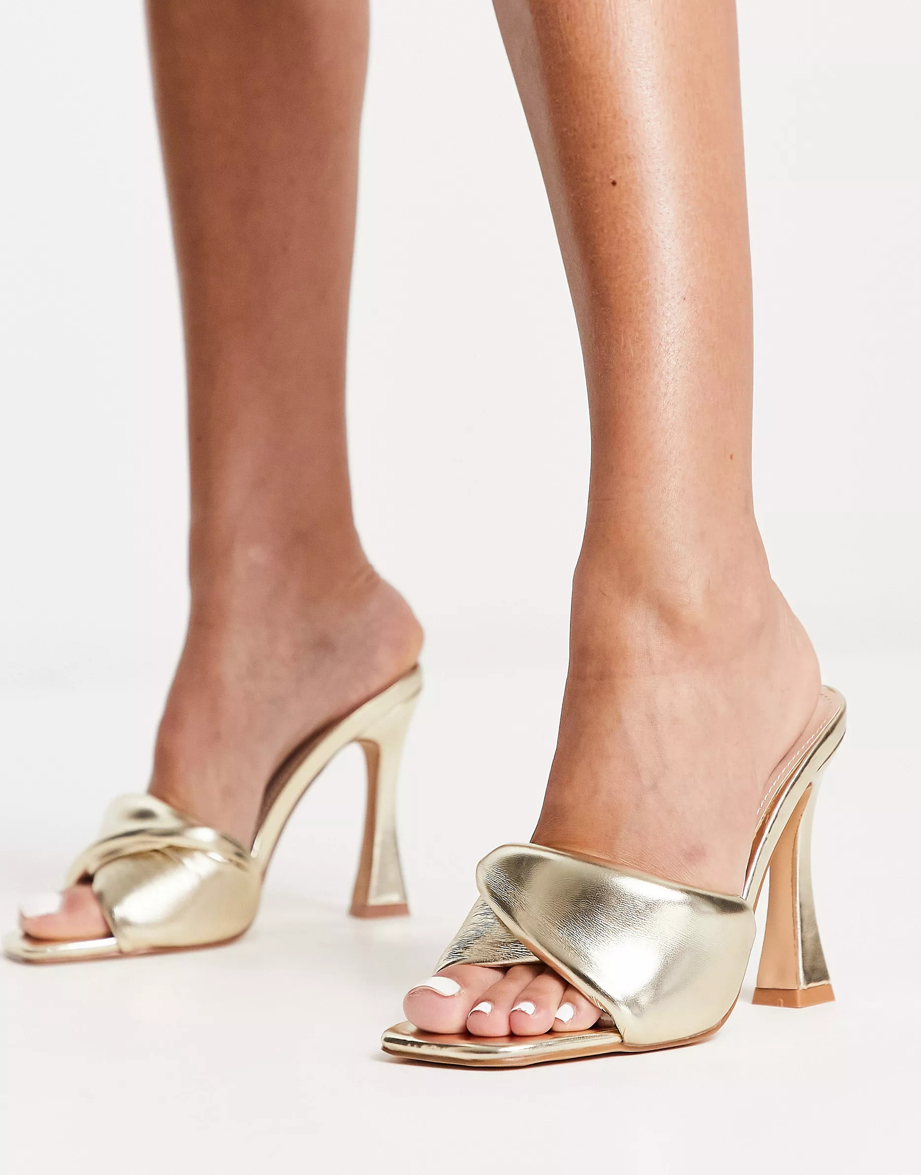 RAID Misti mules in gold | ASOS (Global)