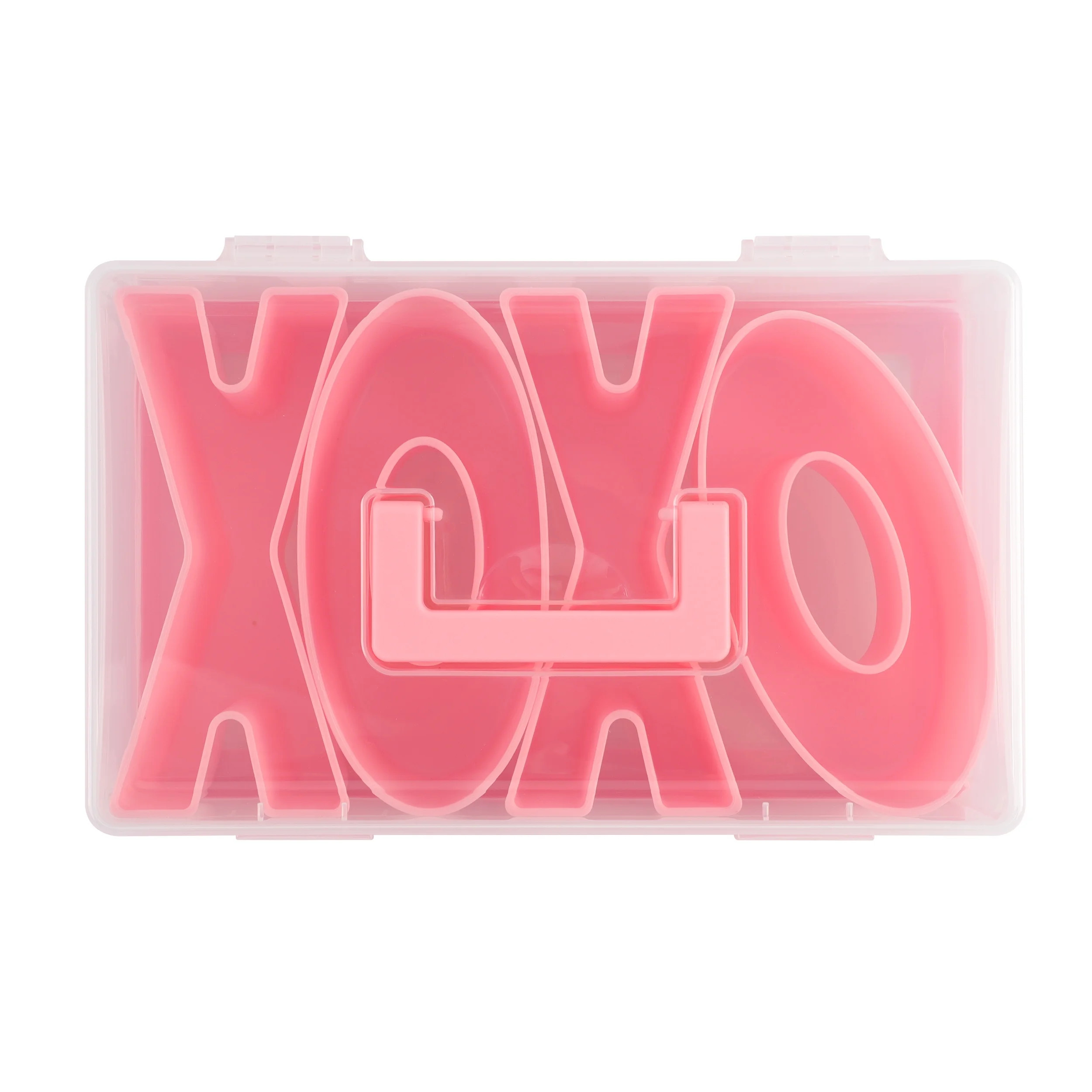 Cook with Color Valentine’s Day Figural Plastic Snack Box, Pink XOXO Design | Walmart (US)