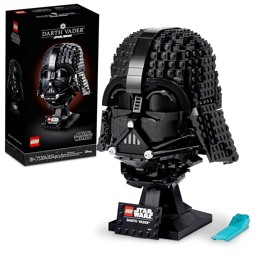 LEGO Star Wars Darth Vader Helmet Building Set, Mask Model Kit for Adults to Build and Display, C... | Amazon (US)