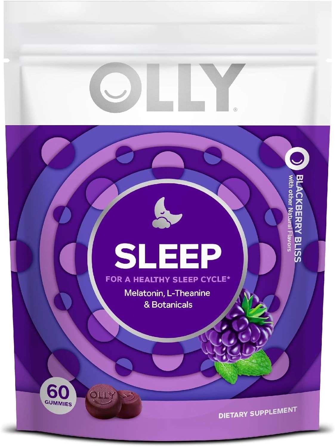 OLLY Sleep Melatonin Gummy, All Natural Flavor and Colors with L Theanine, Chamomile, and Lemon B... | Amazon (US)