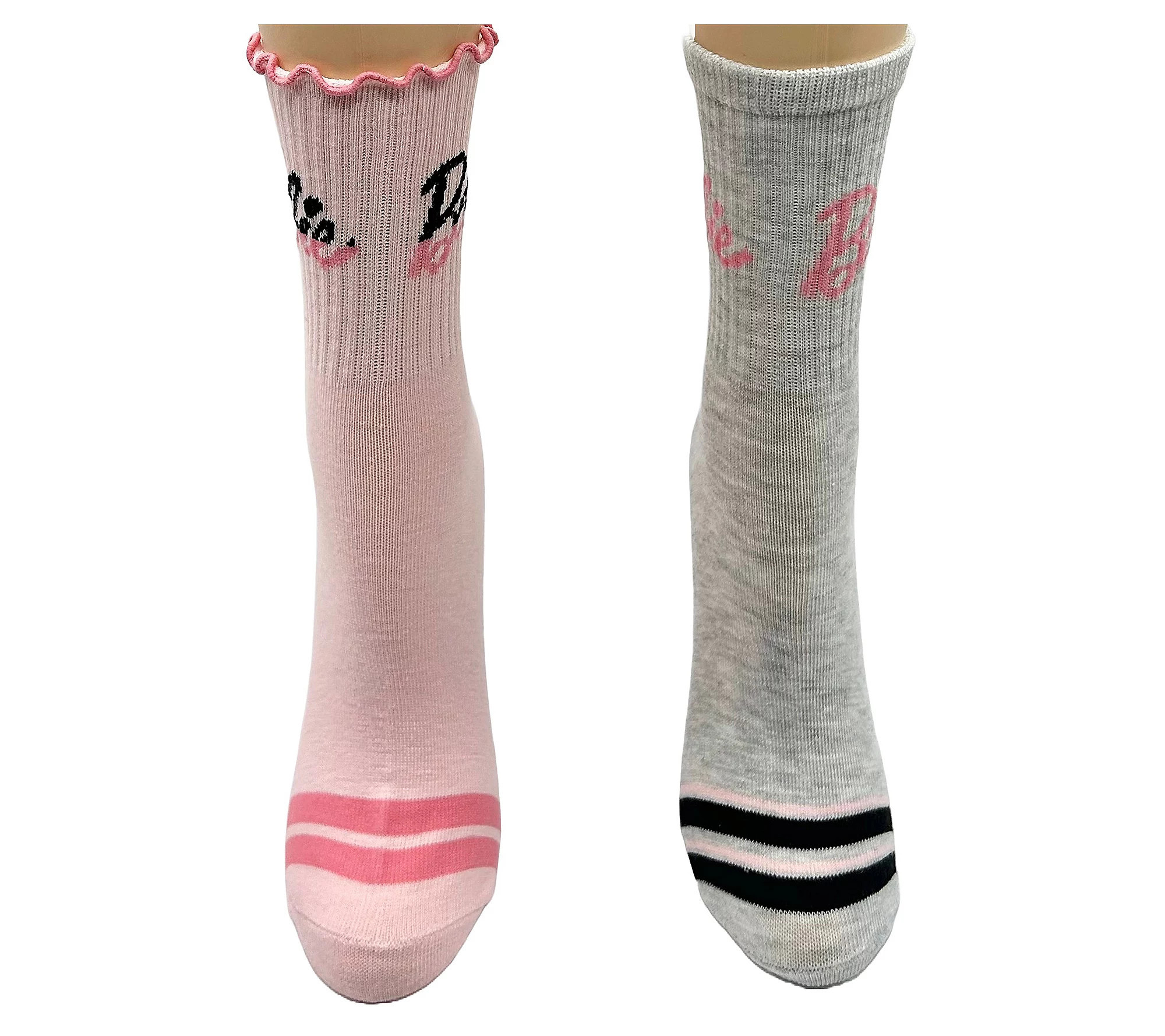 Barbie Ladies' Crew Sock Set - 2 Pair | QVC