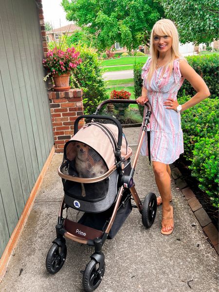 HPZ PetRover Prime 3 in 1 Pet Stroller - the carriage doubles as a carrier and car seat - dog mom - dog stroller - pet favorites - Summer dress - Amazon Pets - Amazon Finds - Amazon Fashion 

#LTKSeasonal #LTKfamily #LTKunder50