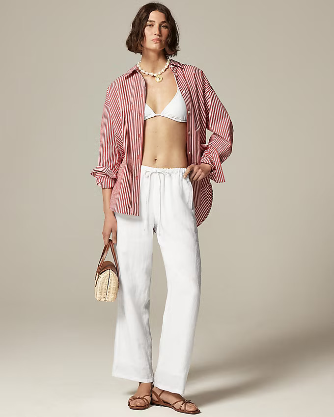 New Soleil pant in linen | J. Crew US