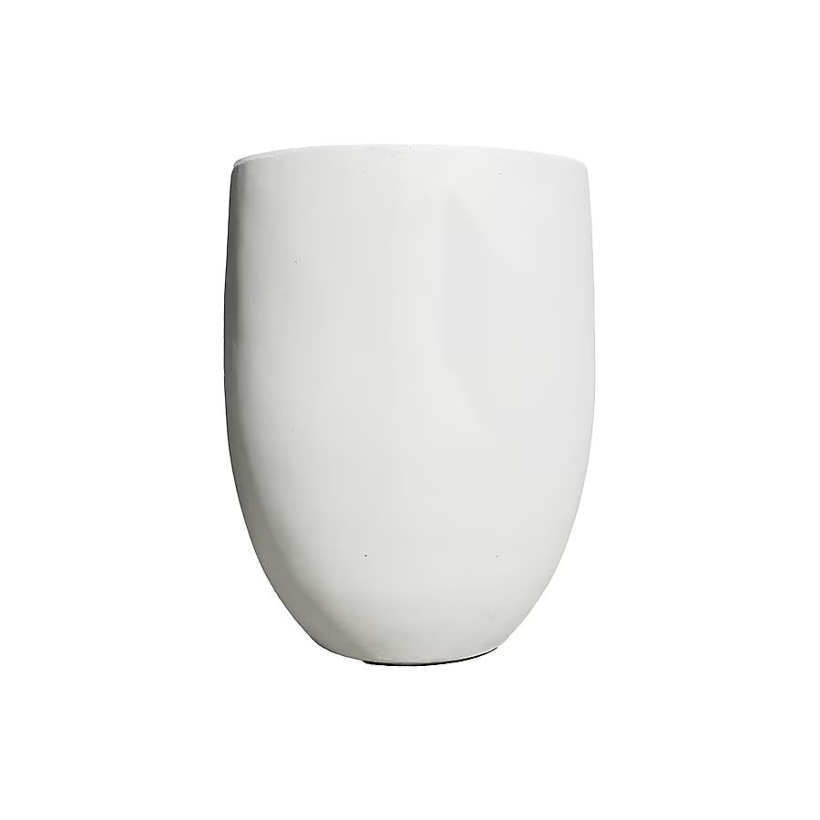 KANTE 17-in W x 21.7-in H White Concrete Contemporary/Modern Indoor/Outdoor Planter | Lowe's