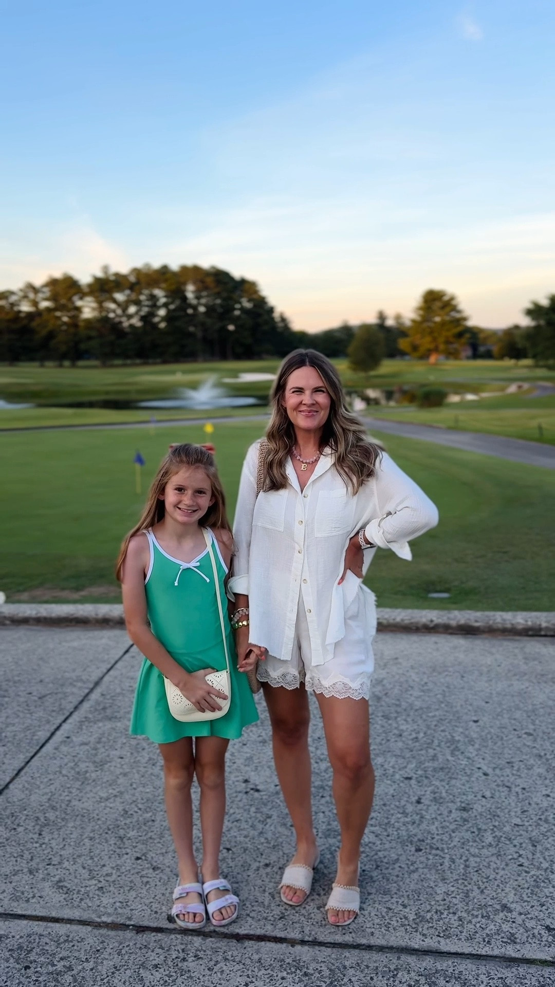 Summer mom and daughter dinner fits.
@Gibsonlook @Aerie @Target

I absolutely love the fit of these viral lace shorts and the length is great! The cream is a bit see through so I personally wouldn’t wear without a long top. I’m in a small in the shorts-they fit true to size and generously.

#LTKKids #LTKOver40 #LTKootd