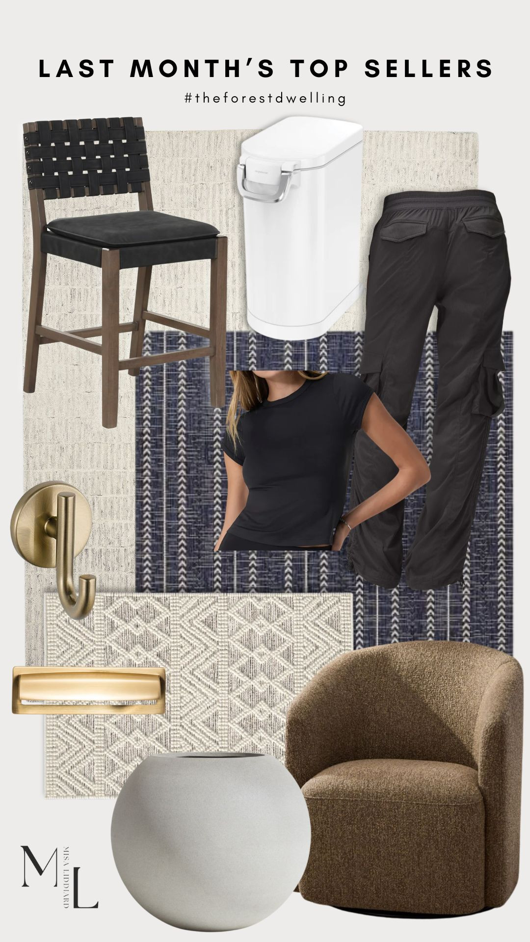 Sharing the top sellers from last month. It is so fun getting to see all of your favorites. The Halo baby tee is super comfy. I have it in multiple colors. The Dance Studio cargo pants are a wardrobe staple. I wear them a few times a week. The sphere planter is a timeless accent that can be used inside or out. It also comes in black. We have two of the Preston swivel chairs in the color Mocha. They add so much cozy texture and the shade of brown goes with everything. 

 #LTKHome #LTKStyleTip