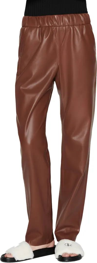 Colton Faux Leather Track Pants | Nordstrom