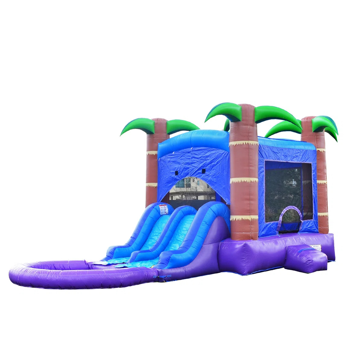 HeroKiddo Enchanted Forest Commercial Grade Bounce House Water Slide (with Blower and Pool) | Wayfair North America